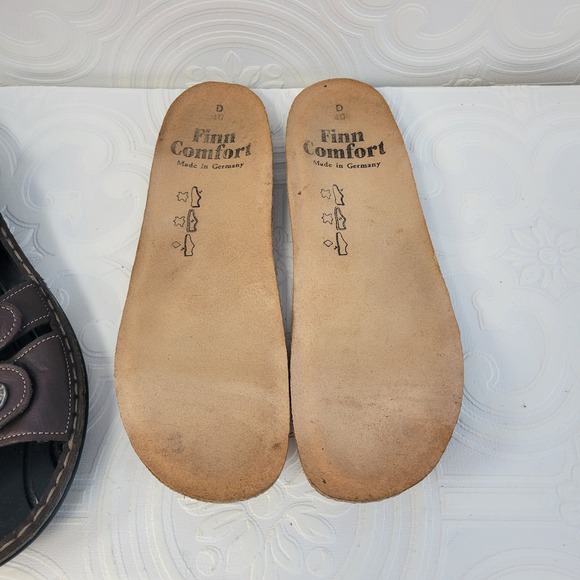 Finn Comfort Gomera Sandals Leather Adjustable Strap Comfort Womens 40 US 9 - Picture 9 of 15